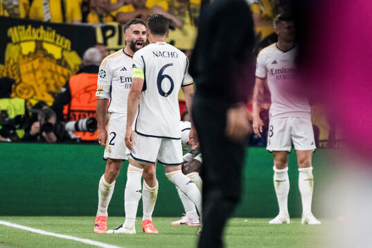 Dani Carvajal of Real Madrid celebrates