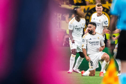 Dani Carvajal of Real Madrid celebrates