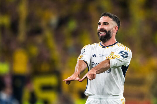 Dani Carvajal of Real Madrid celebrates