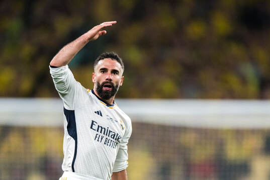 Dani Carvajal of Real Madrid celebrates
