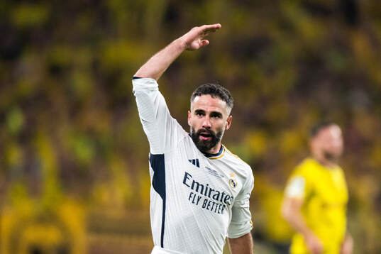 Dani Carvajal of Real Madrid celebrates