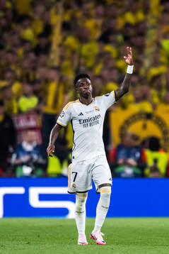 Vinicius Junior of Real Madrid celebrates