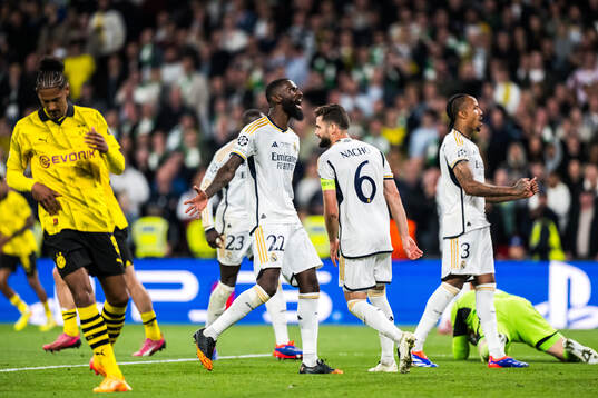 Antonio Rudiger of Real Madrid celebrates