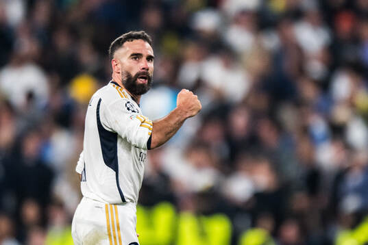 Dani Carvajal of Real Madrid celebrates