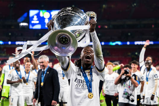 Eduardo Camavinga of Real Madrid celebrates