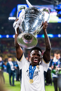 Vinicius Junior of Real Madrid celebrates