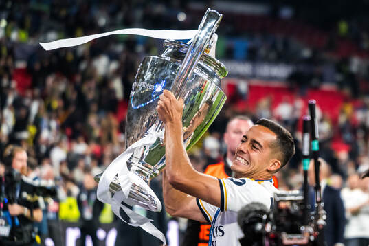 Lucas Vazquez of Real Madrid celebrates