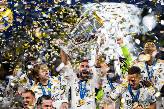 Dani Carvajal of Real Madrid celebrates
