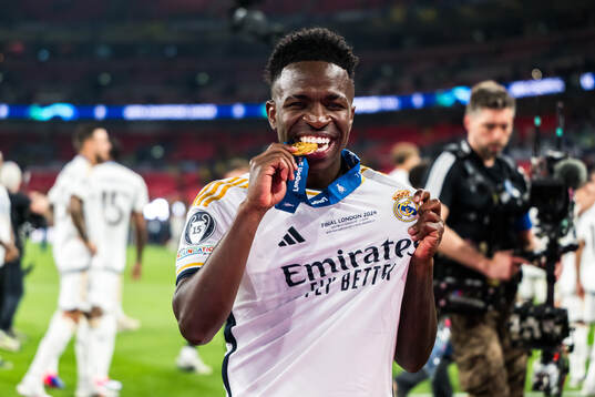 Vinicius Junior of Real Madrid celebrates