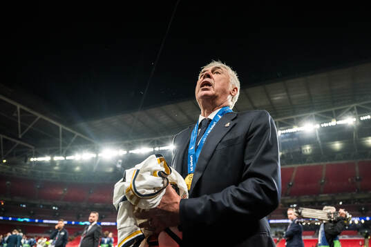 Head coach Carlo Ancelotti of Real Madrid