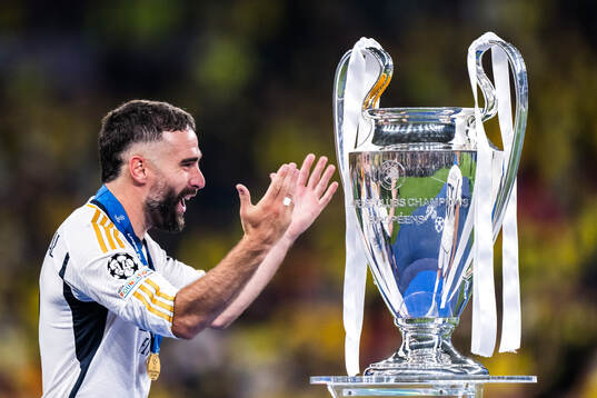 Dani Carvajal of Real Madrid celebrates