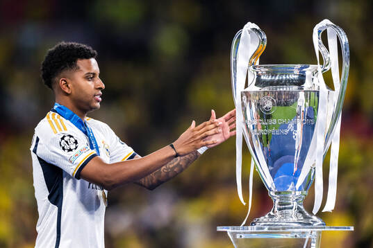 Rodrygo of Real Madrid celebrates