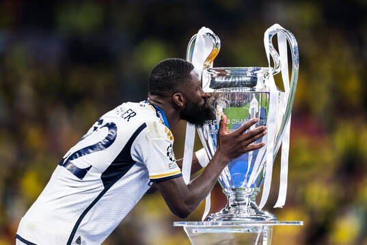 Antonio Rudiger of Real Madrid celebrates