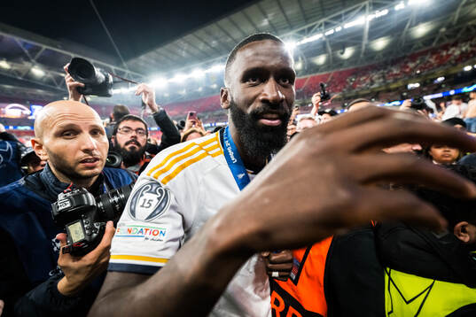Antonio Rudiger of Real Madrid celebrates