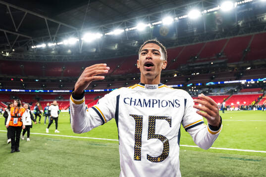 Jude Bellingham of Real Madrid celebrates
