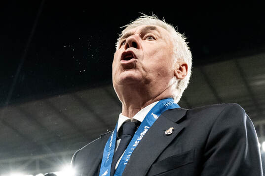 Head coach Carlo Ancelotti of Real Madrid