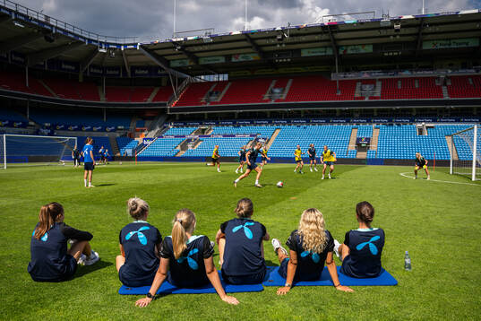 Players of the Norwegian women's national football team