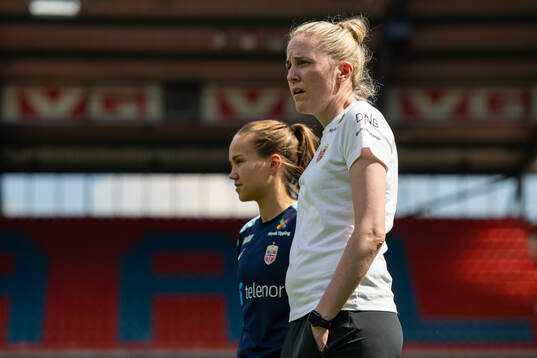 Gemma Grainger, head coach of the Norwegian women's