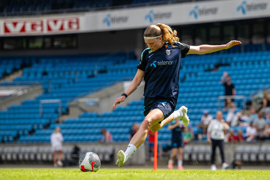 Signe Gaupset of the Norwegian women's national football