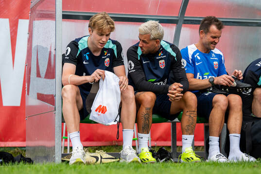 Kristian Thorstvedt and Aron Dønnum of the Norwegian