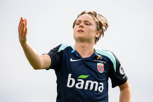 Andreas Schjelderup of the Norwegian national football team