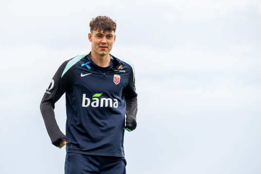 Jørgen Strand Larsen of the Norwegian national football