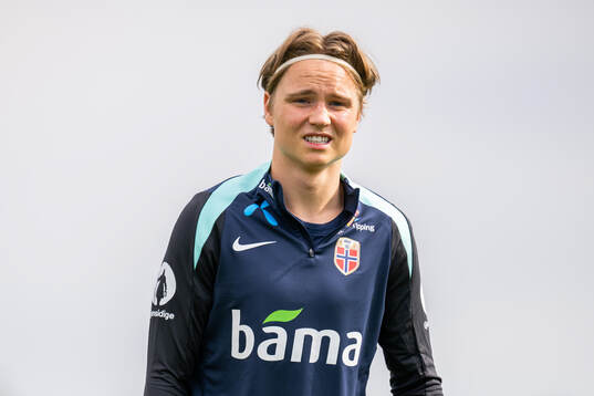Andreas Schjelderup of the Norwegian national football team