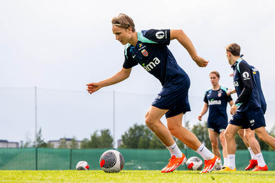 Andreas Schjelderup of the Norwegian national football team