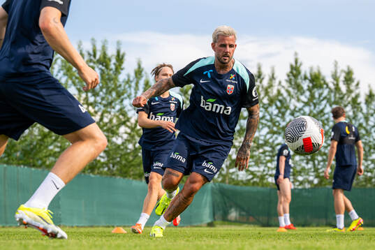 Aron Dønnum of the Norwegian national football team