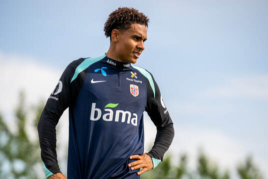 Antonio Nusa of the Norwegian national football team