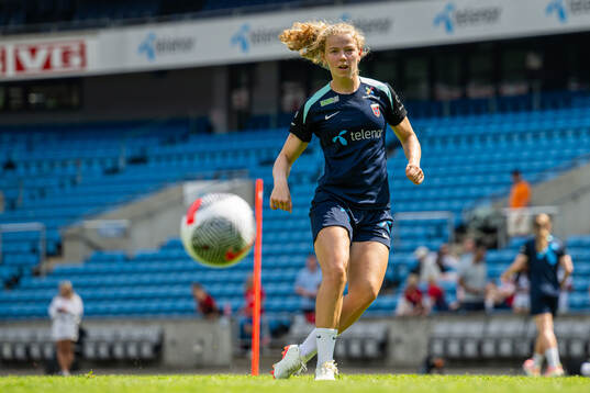 Justine Kielland of the Norwegian women's national football