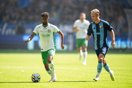 Hammarbys Tesfaldet Tekie och Djurgårdens Tobias Gulliksen