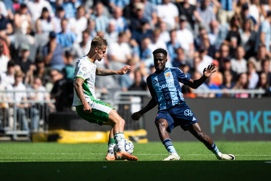 Hammarbys Fredrik Hammar och Djurgårdens Tokmac Nguen