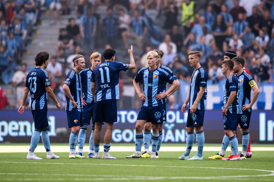 Djurgårdens spelare deppar