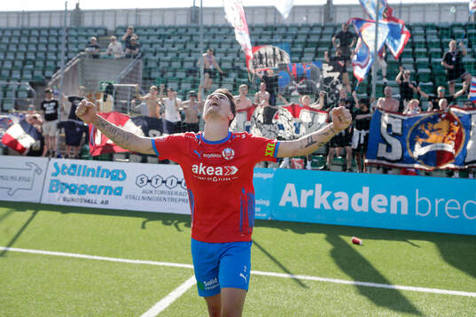 Helsingborgs Jon Birkfeldt jublar