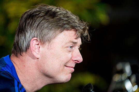 Head coach Jon Dahl Tomasson of the Swedish national