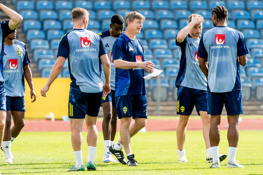 Head coach Jon Dahl Tomasson of Sweden