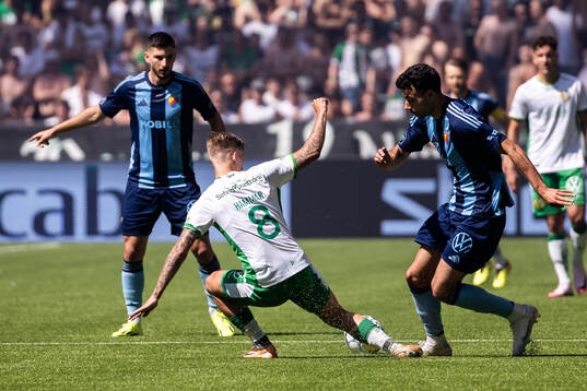 Djurgårdens Deniz Hummet  och Hammarbys Fredrik Hammar