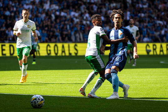 Hammarbys Tesfaldet Tekie och Djurgårdens Gustav Wikheim