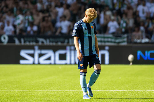 Djurgårdens Theo Bergvall deppar