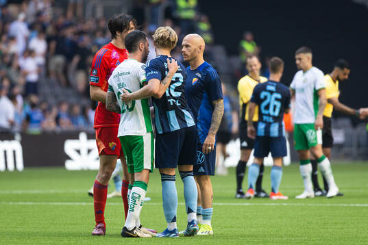 Hammarbys Nahir Besara och Djurgårdens Theo Bergvall
