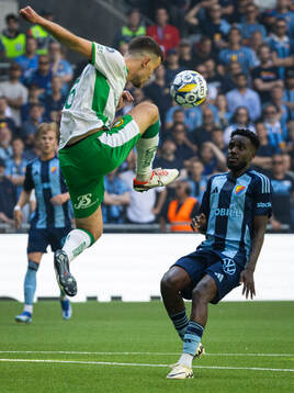 Hammarbys Pavle Vagic och Djurgårdens Tokmac Nguen
