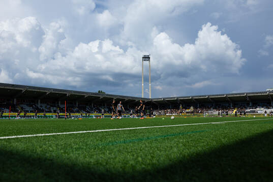 Bravida Arena innan fotbollsmatchen i Allsvenskan mellan