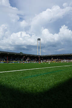 Bravida Arena innan fotbollsmatchen i Allsvenskan mellan