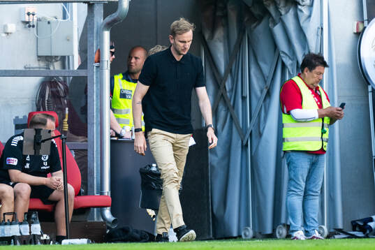 Kalmars tränare Henrik Jensen deppar