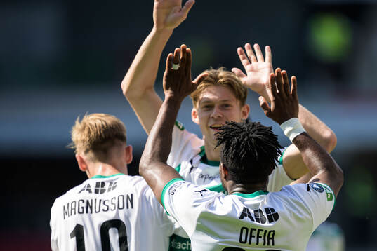Västerås Henry Offia jublar