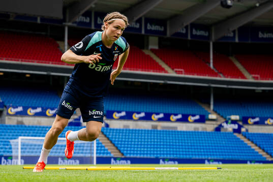 Andreas Schjelderup of the Norwegian national football team