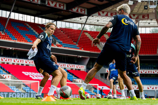 Andreas Schjelderup of the Norwegian national football team