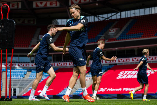 Andreas Schjelderup of the Norwegian national football team