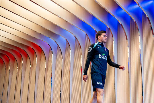 Hugo Vetlesen of the Norwegian national football team